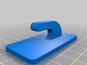 perfetto gancio 3m command strisce hook a parete 3d print model - Mito3D