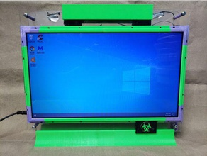 broken laptop all-in-one desktop conversion case computer diy housing kit plexiglass 3d print model - Mito3D