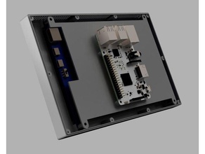 Fall touch screen raspberry pi pi-3 pi-Fall waveshare 7 Zoll 3d print model - Mito3D