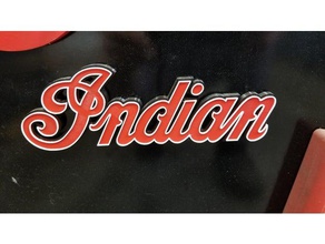 indian logo motorcycles magnet motorcycle sign 3d print model - Mito3D