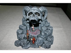 openlock openforge skull cave dungeon entrance dnd tiles dungeons dragons openforge2 3d print model - Mito3D