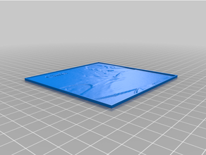 meu personalizados lithophane parametrizando comprimento espessura personalizado 3d print model - Mito3D