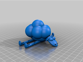 crazy legs articolato pecore carino floppy divertente gambe sciocco giocattolo i giocattoli wallace grommit 3d print model - Mito3D