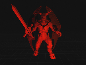 hijo de rey demonio 40k caos d&d príncipe demon prince dungeons dragons warhammer40k la urdimbre 3d print model - Mito3D