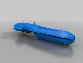 hiigaran ion frigate savaş battleship firkateyn hiigara homeworld alanı uzay gemisi 3d print model - Mito3D