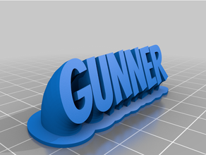 gunner customized 3d print model - Mito3D