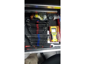 magnética llave en rack magnético cuadro de herramientas llaves 3d print model - Mito3D