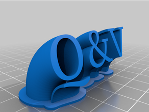 q&v personalizado 3d print model - Mito3D