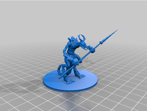 ice devil bug demon dnd miniature prop dungeons dragons fantasy hell insect pathfinder 3d print model - Mito3D