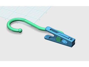 clip crochet le 3d print model - Mito3D