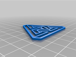 mon personnalisés illusion d'optique triangle personnalisé 3d print model - Mito3D