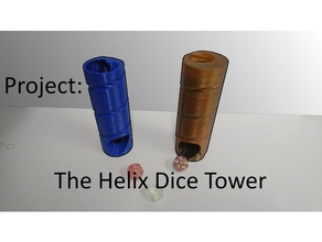 helix dice tower dicetower box dnd games gaming pathfinder prg starfinder tabletop 3d print model - Mito3D