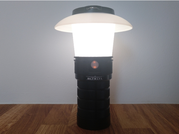 shade diffuser blf lt1 lantern flashlight diffuser flashlight 3D print model - Mito3D