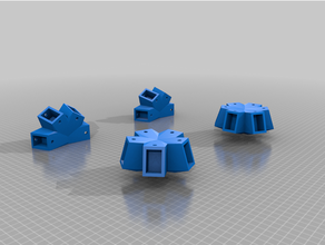 my customized geodesic dome connectors 3d print model - Mito3D