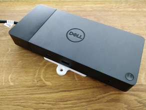 dell wd19 dock mount bracket functional mounting 3d print model - Mito3D