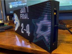 p5 paneli çerçevesiz ekran led hokey matrix makerbotdigitizer raspberry pi sıfır 3d print model - Mito3D