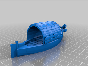 egzotik kano Asya internet bateau tekne heykelcik deniz wargames o ölçek petit ölçekli model gemi ulaşım araç wargaming 3d print model - Mito3D