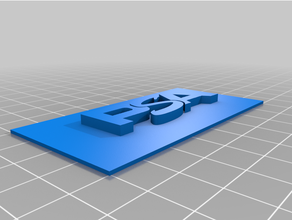 psa card plaque 3d print model - Mito3D