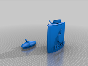 irish flask 3d print model - Mito3D