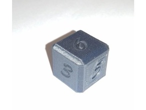 d s jouer chiffre-Würfel-Spiel-Zahl 3d print model - Mito3D