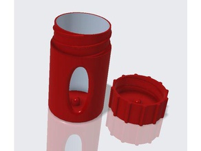 dog waste bag canister leash ziptie multiple orientation poop bags holder flexi 3d print model - Mito3D