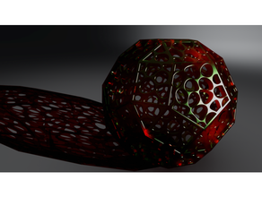 de voronoi rhombicosidodecahedron test le dodécaèdre rhombique tests torture 3d print model - Mito3D