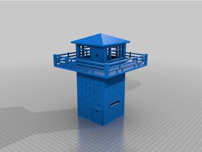 mm çgd hapishane Kulesi 28 yürüyen ölü 3d print model - Mito3D