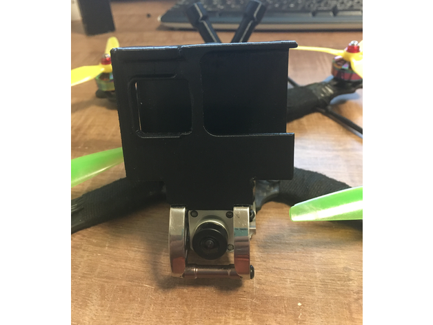 armattan marmotte tejón gopro hero 5 6 7 montaje gallo monte 3D print model - Mito3D