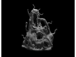 gibbering mouther updated dnd miniature dungeons dragons 3d print model - Mito3D