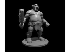 ogre updated dnd miniature dungeons dragons 3d print model - Mito3D