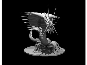 remorhaz actualizado no molestar dnd miniatura dungeons dragons 3d print model - Mito3D