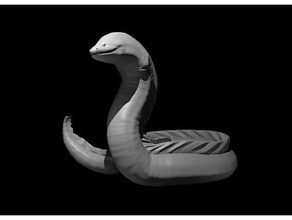 serpiente de mar no molestar dnd miniatura dungeons dragons 3d print model - Mito3D