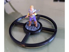 25mm mini base deckenfräsen Basen dnd der Miniatur pathfinder wargaming 3d print model - Mito3D