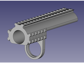 cm352 espingarda adaptador para trilho de montagem airsoft tático tactical rail 3d print model - Mito3D