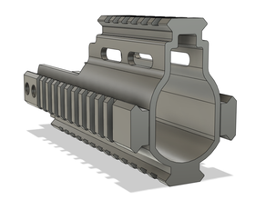 airsoft l & h demiryolu uzantısı yara mk16 mk17 picatinny izi scar weaver 3d print model - Mito3D