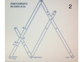 pantografo dibujos dibujo técnico educação pantógrafo 3d print model - Mito3D