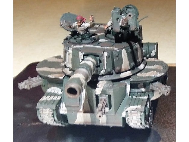 leman russ modification imperial guard warhammer 40k 3D print model - Mito3D