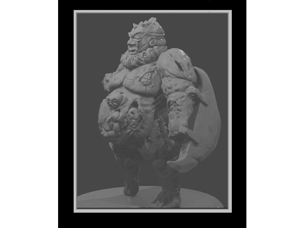 esperimento fallito in miniatura 28mm 32mm dnd dungeons dragons fantasia mini da tavolo di gioco non-morti 3D print model - Mito3D