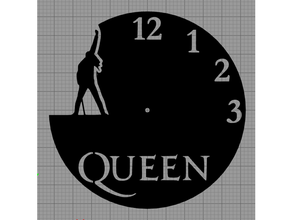 kraliçe saat satranç Kraliçesi freddie mercury 3d print model - Mito3D