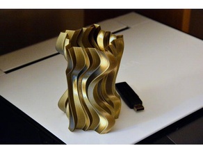 vase 98 le conteneur porte-crayon spirale 3d print model - Mito3D