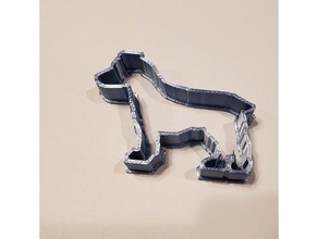 jack russell terrier perro cortador de galletas 3d print model - Mito3D