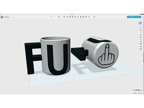 fu-cup coffee cup drinking espresso 3d print model - Mito3D