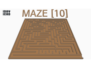 1day 1cad maze 10 1day1cad game toy 3d print model - Mito3D