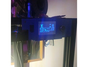 anycubic predator tft35v30 frontalino - remix delta predatore montaggio a pannello tft35 3d print model - Mito3D