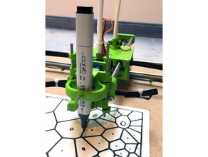 copic sostenedor de la pluma dibujo robot clásico y croquis compatible cnc del marcador 3d print model - Mito3D