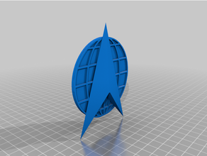 space force badge 3d print model - Mito3D