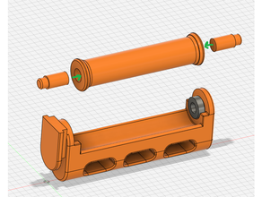 filler - customizable filament holder fills your printer feature 688zz bearings spoolholder 3d print model - Mito3D