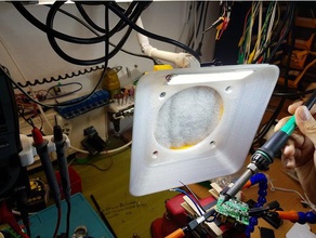 usb alimentato a carbone attivo di saldatura fan gopro mount carbonio attivato ventola luce led l&ouml dieci solering tramite alimentata 3d print model - Mito3D
