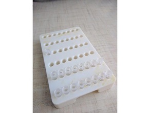 eppendorf vassoio 0,5 ml 48 pos la pcr rack 3d print model - Mito3D