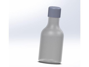 bottiglia v6 tappo filettato 3d print model - Mito3D